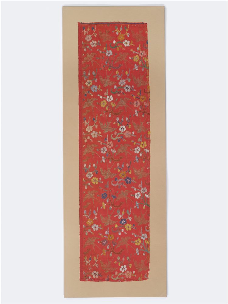 喜上眉梢妆花缎